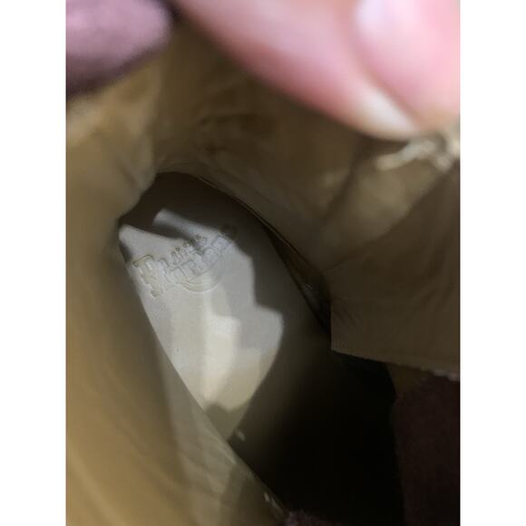 DR. MARTENS Delphine 8-Eye Brogue Boot Oxblood Maroon 10 new without box - Picture 9 of 13